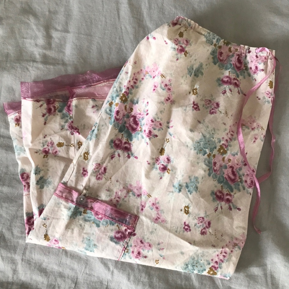 J Jill Flower Print Skirt